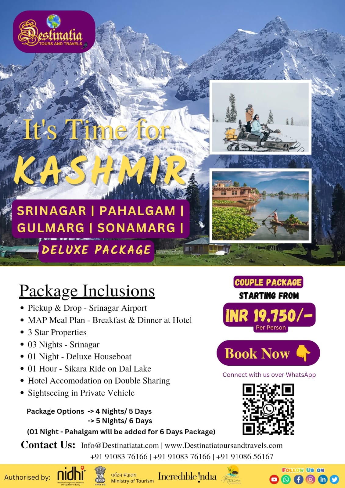 Customizable Domestic & International Leisure Tour Packages