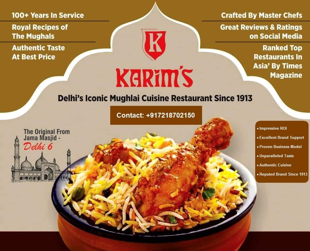 Partner with KARIM's: Delhi's Iconic Mughlai Cuisine Restaurant owning…