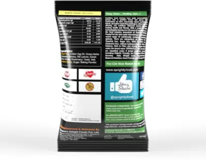 Sprightly BAKED CRACKER - MIXED HERB 125g each PACK OF 4 Crackers