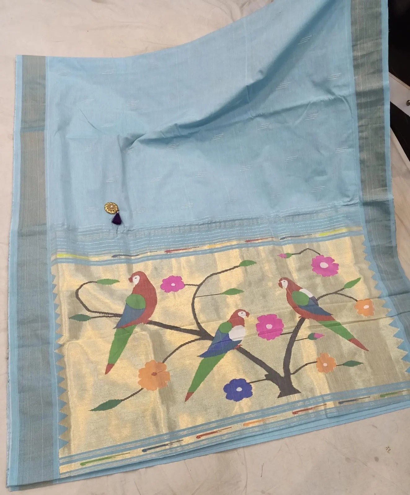 PURE HANDLOOM COTTON PAITHANI