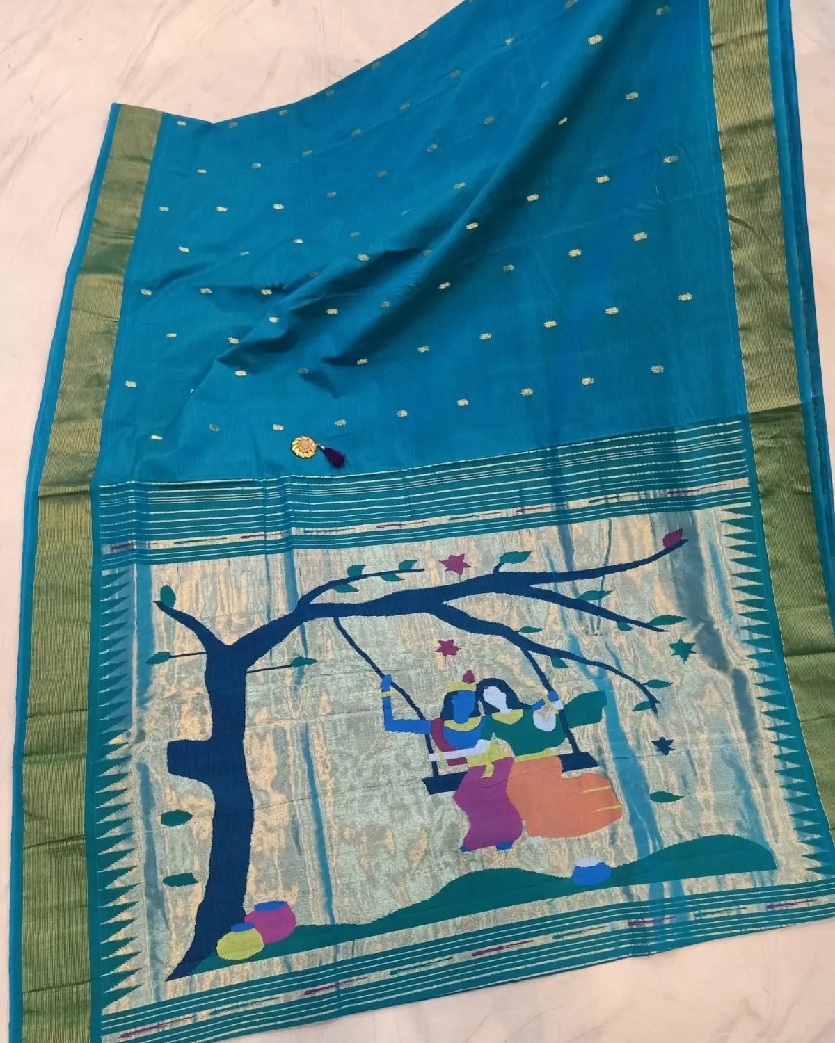 PURE HANDLOOM COTTON PAITHANI