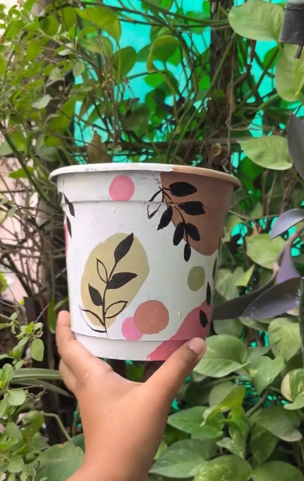 Hand Painted Pot