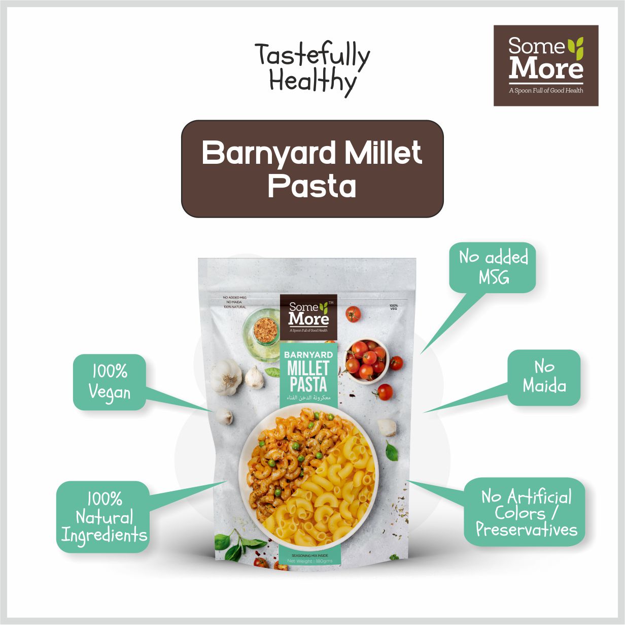 Some More Instant Healthy Barnyard Millet Pasta 175 Grams
