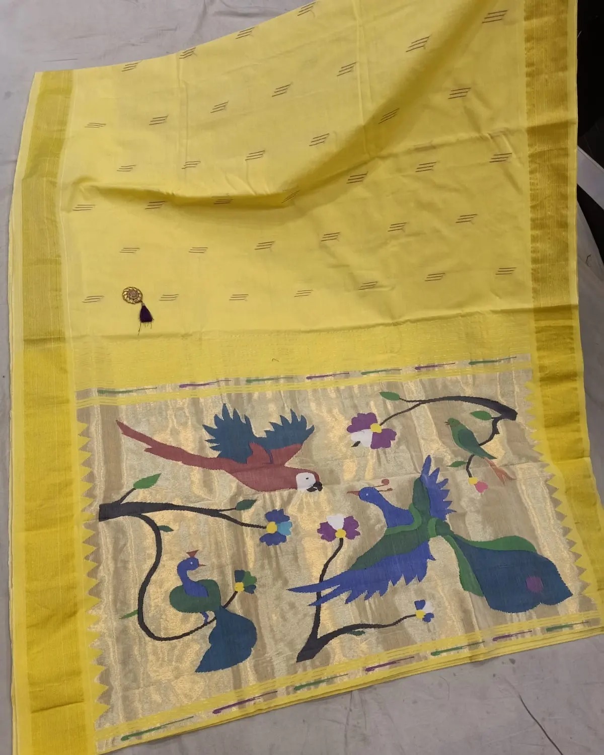 PURE HANDLOOM COTTON PAITHANI