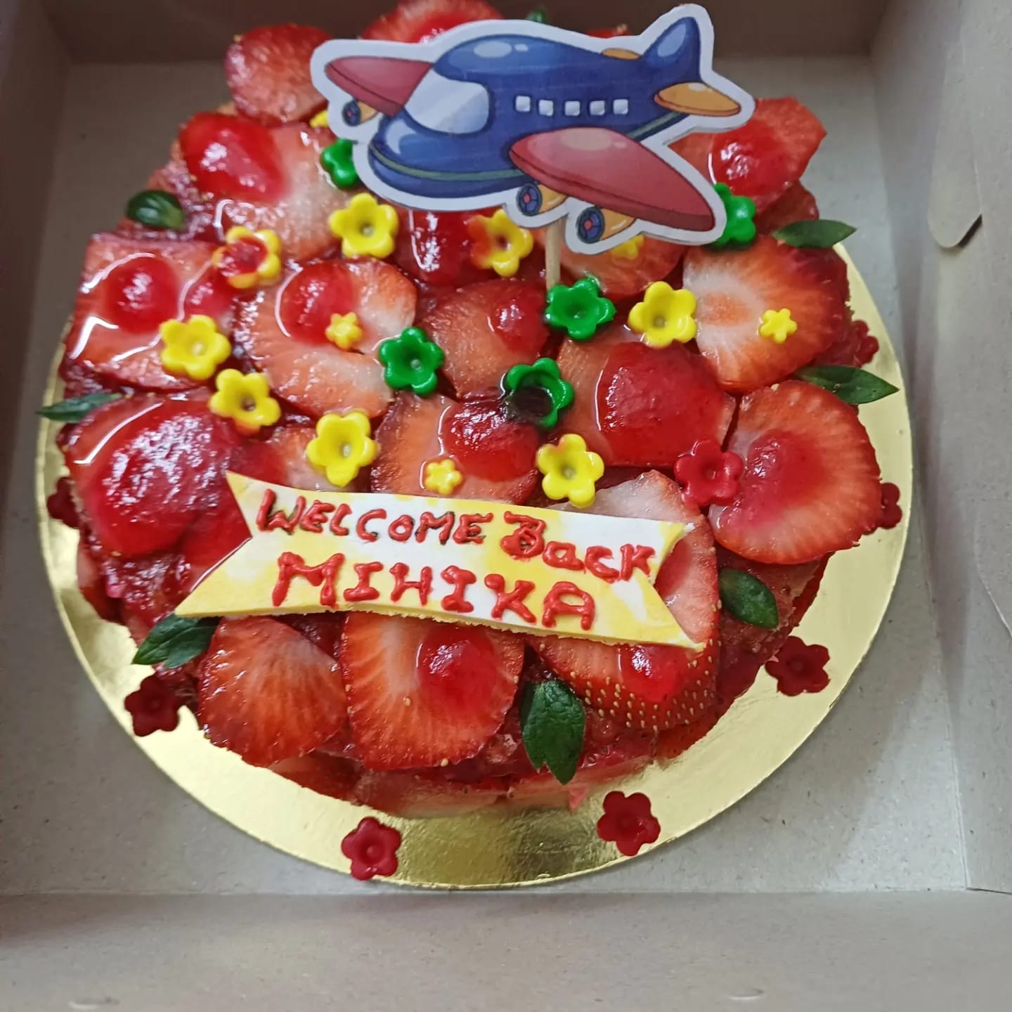Fresh Fruitful Delight Strawberry Cake