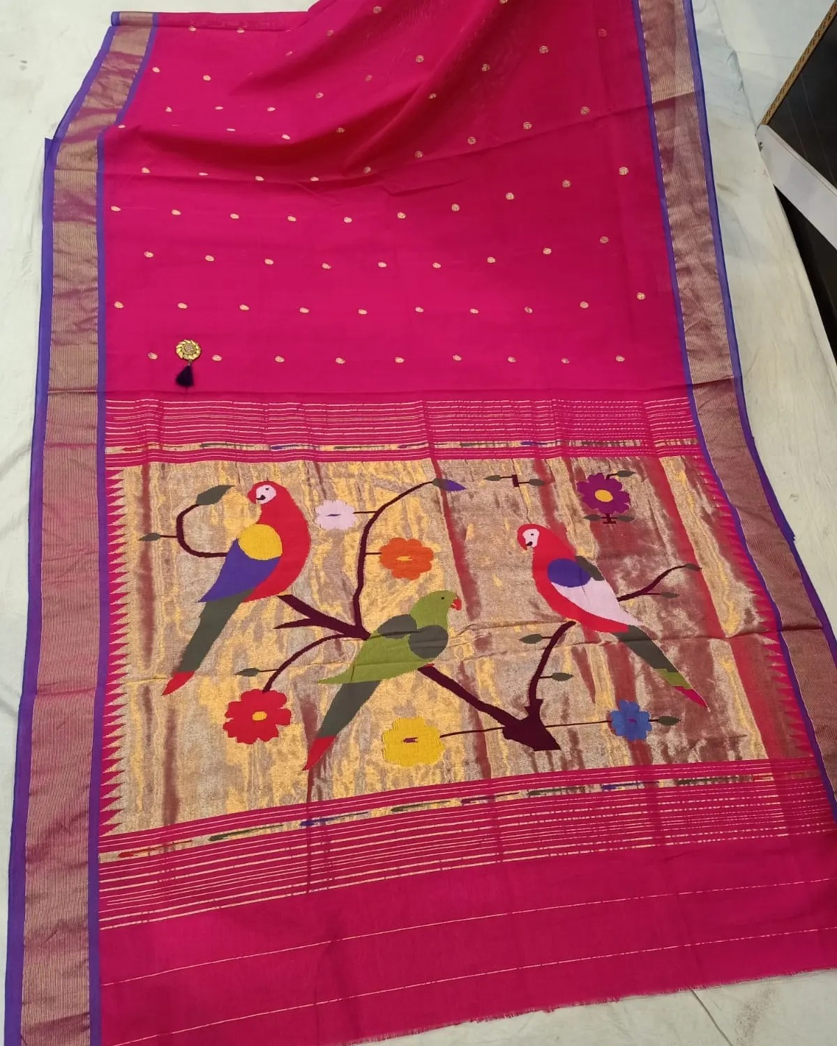 PURE HANDLOOM COTTON PAITHANI