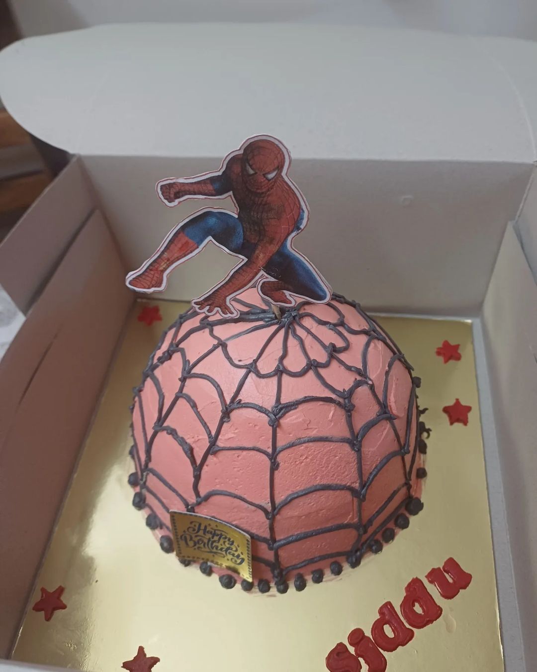 Spiderman Theme Cake