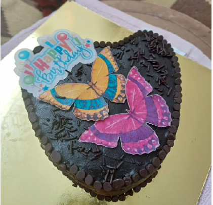 Heart Shaped Chocolate Cake