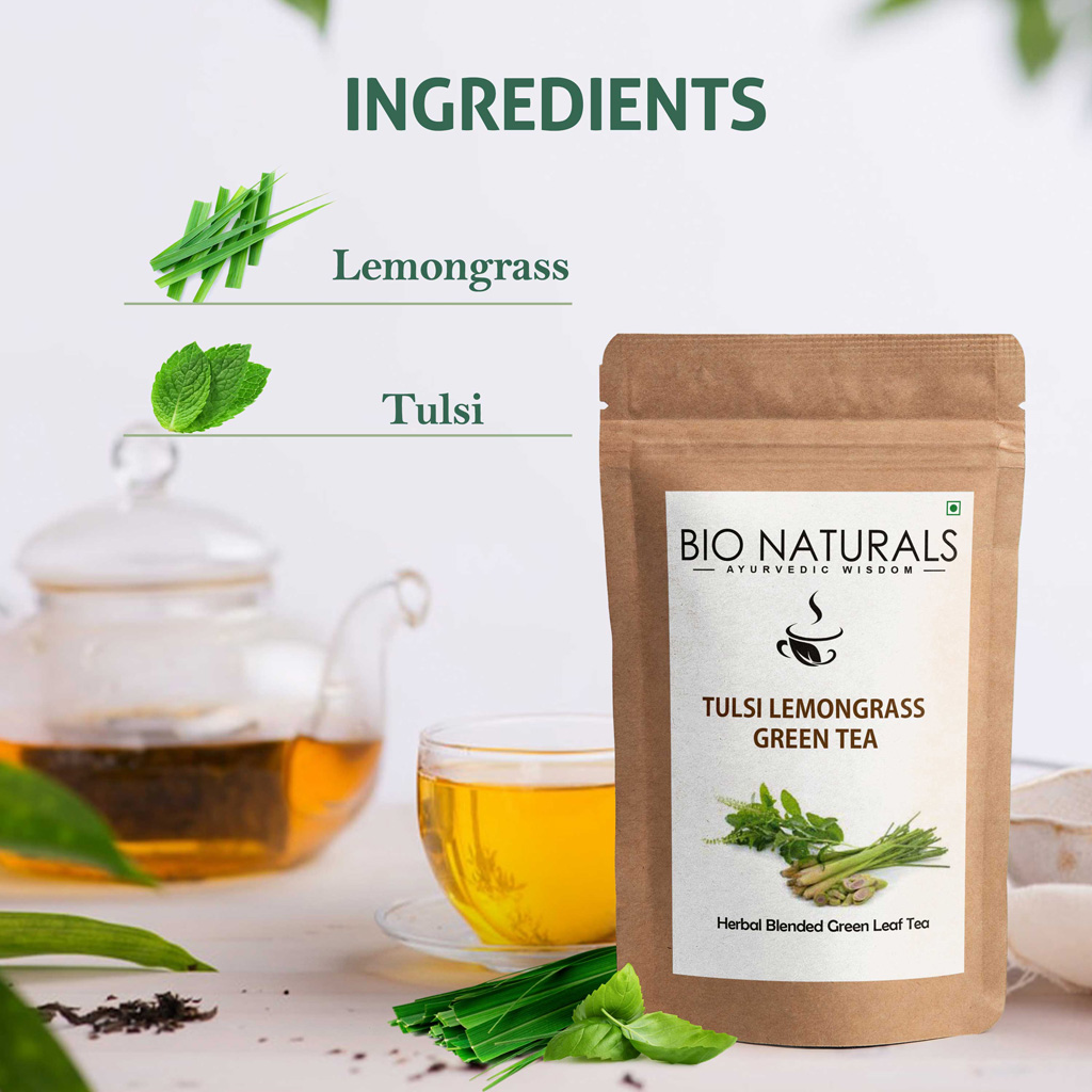 BioNaturals Tulsi Lemongrass Green Tea Blend