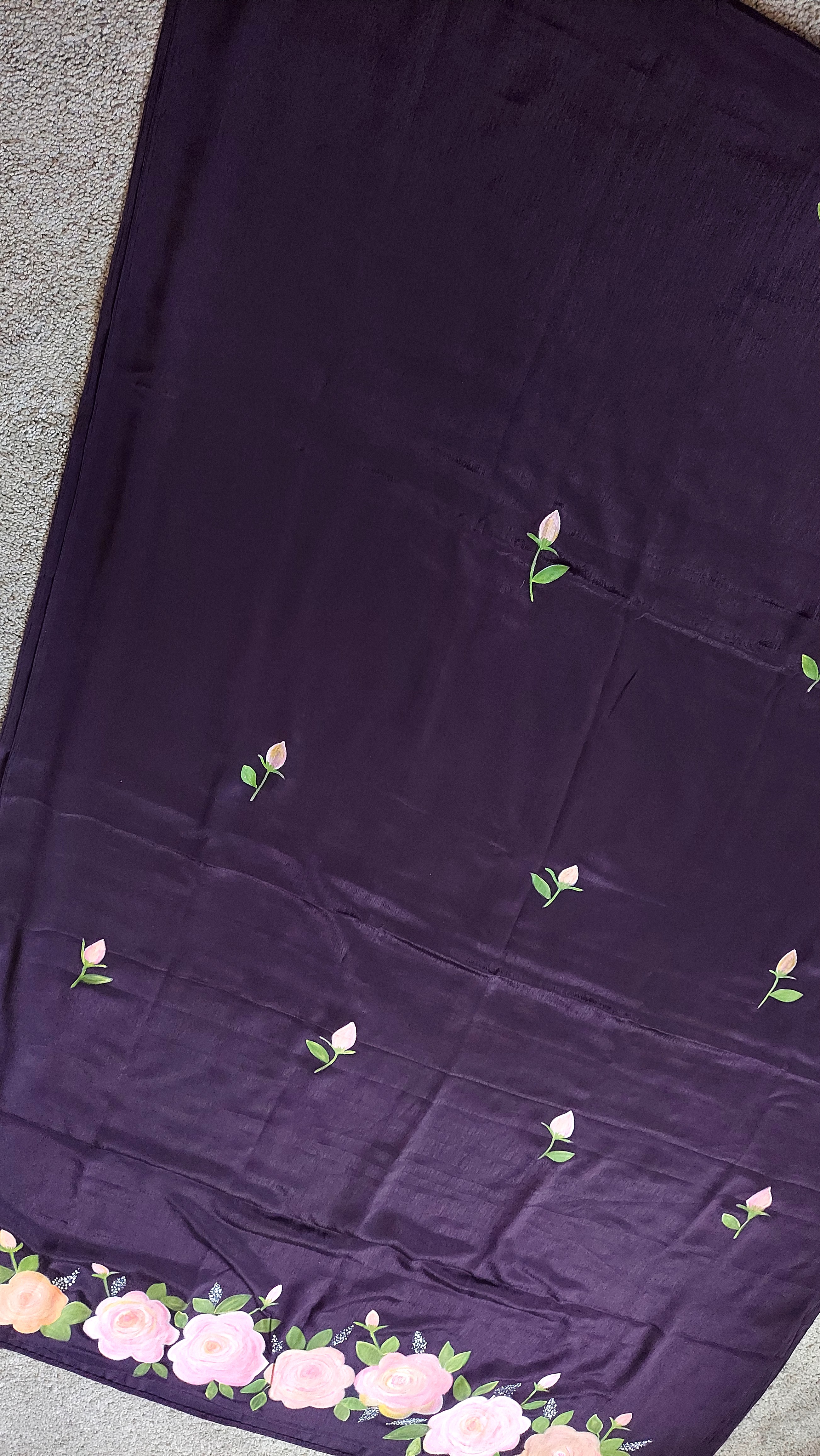 Handpainted saree