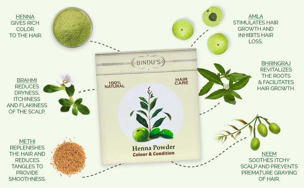 Bindu's Henna Powder (200gm)