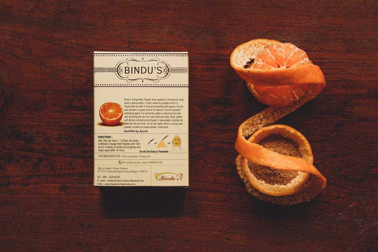 Bindu's Pure & Natural Orange Peel Powder