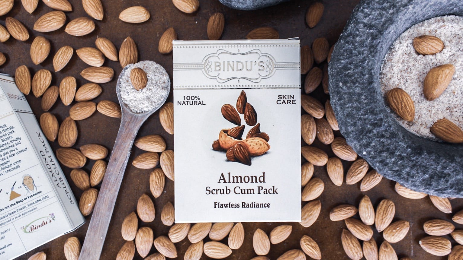 Bindu's Herbals Almond Face Scrub & Exfoliating Face Pack