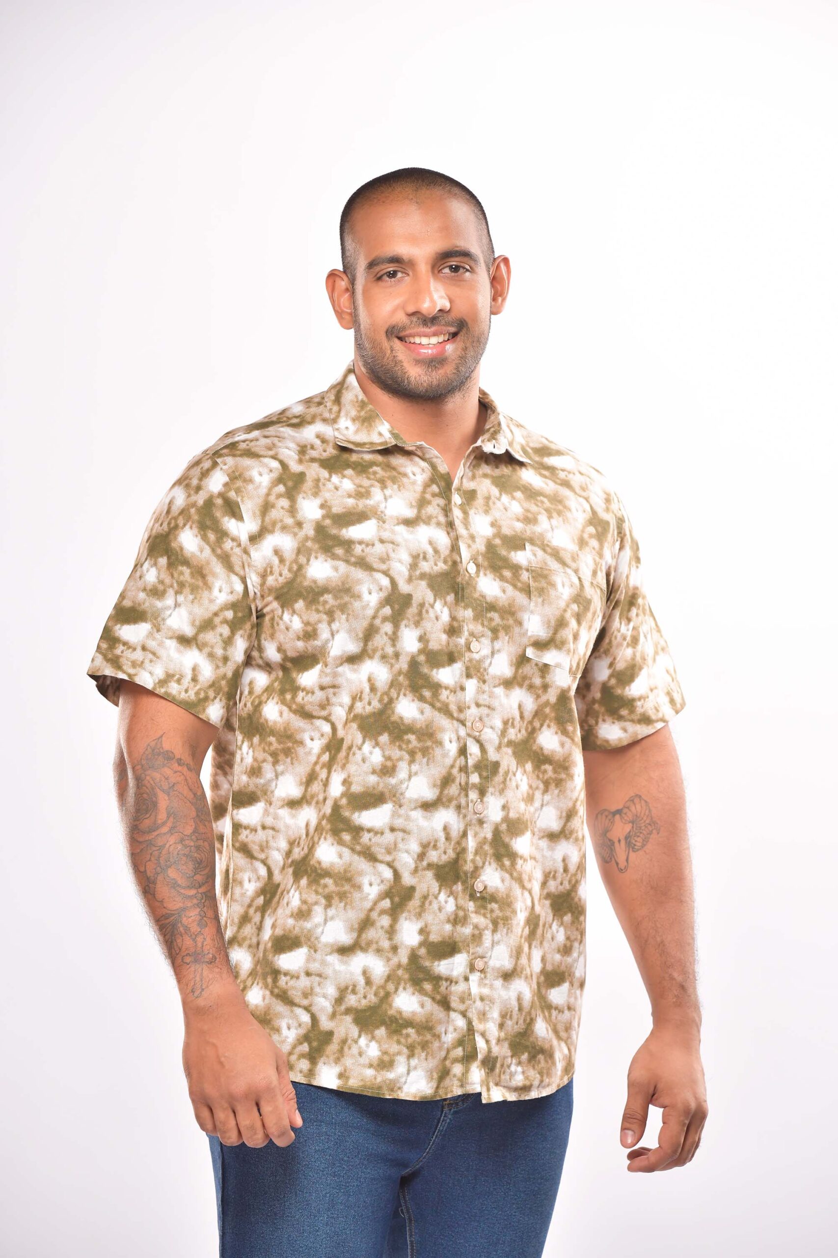 Gents Printed short sleeve shirt