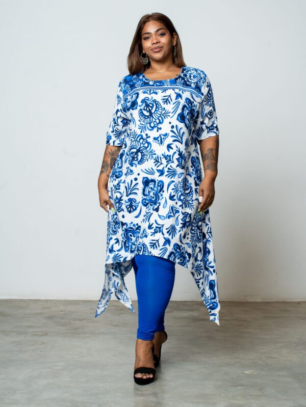 Double XL Women’s Blue Casual Full-Length Leggings