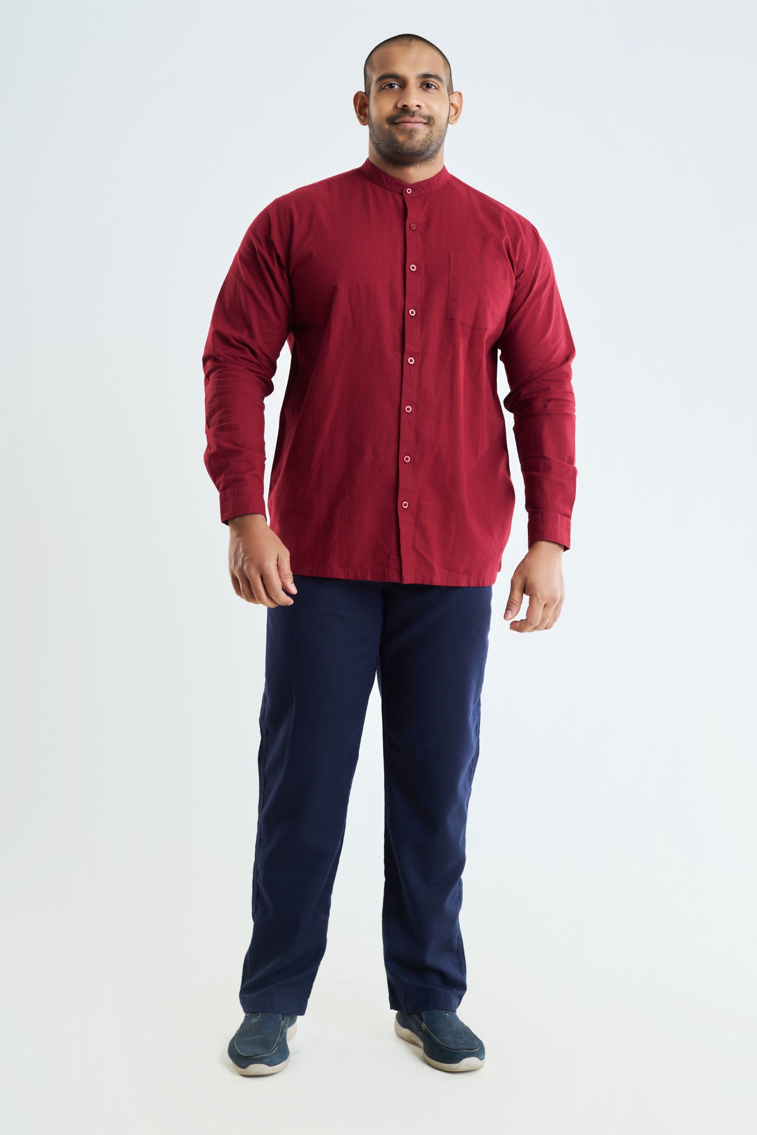 Double XL Men’s Exclusive Long-Sleeve Button-Down Casual Shirt