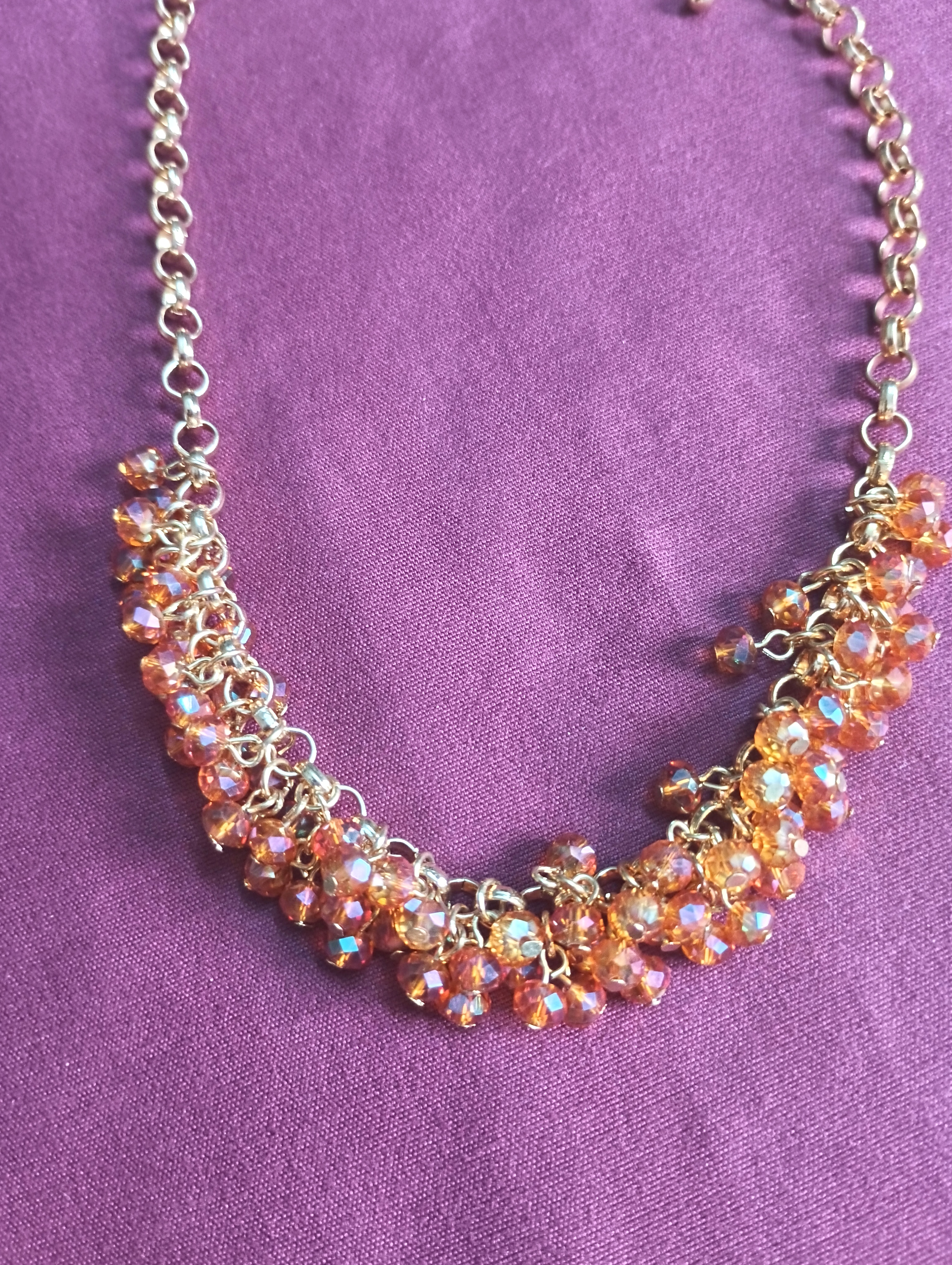NAYAAB JEWELZ Handcrafted Peachy-Orange Beaded Western Statement…