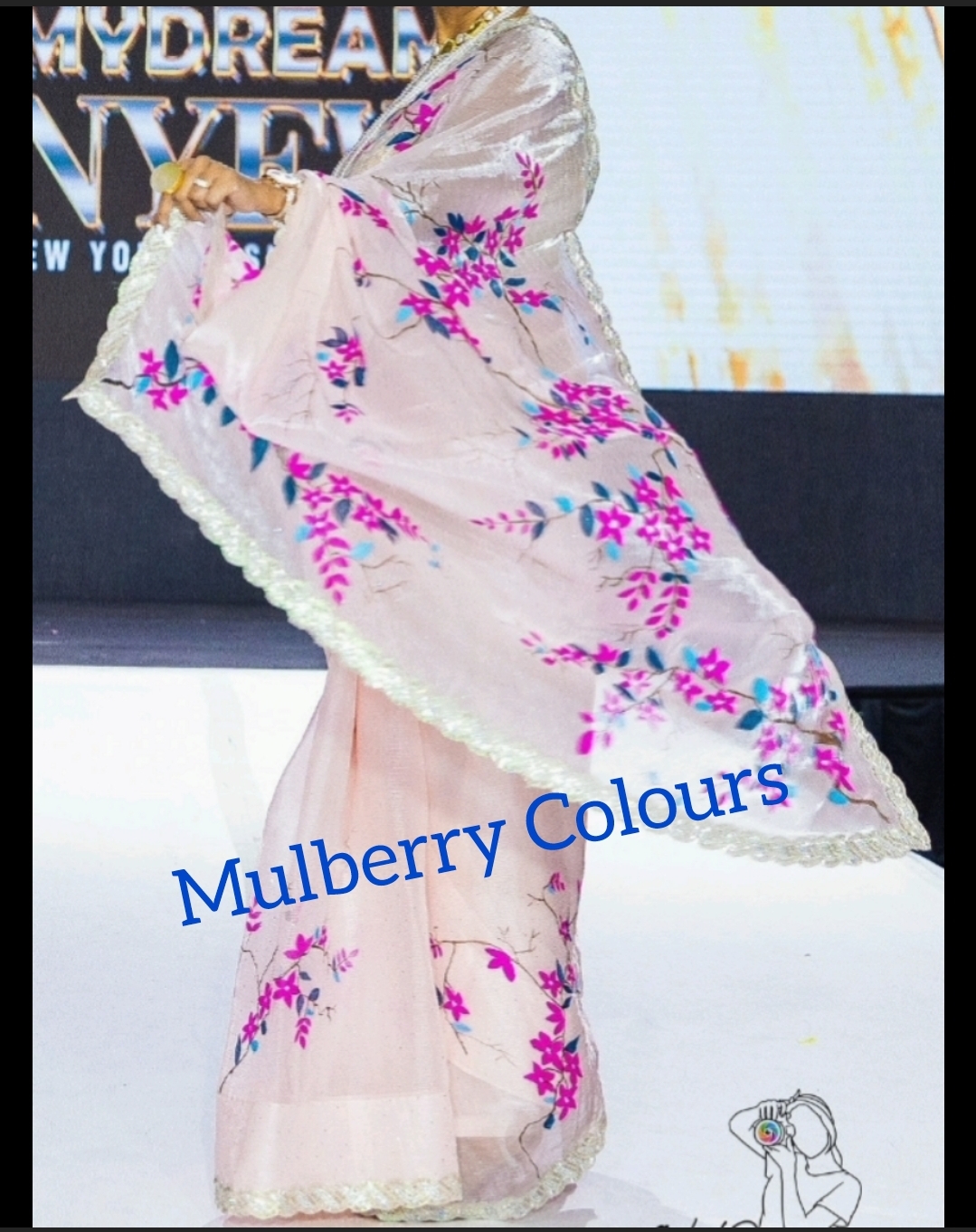 Handpainted saree