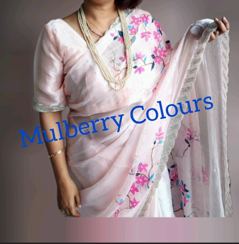 Handpainted saree