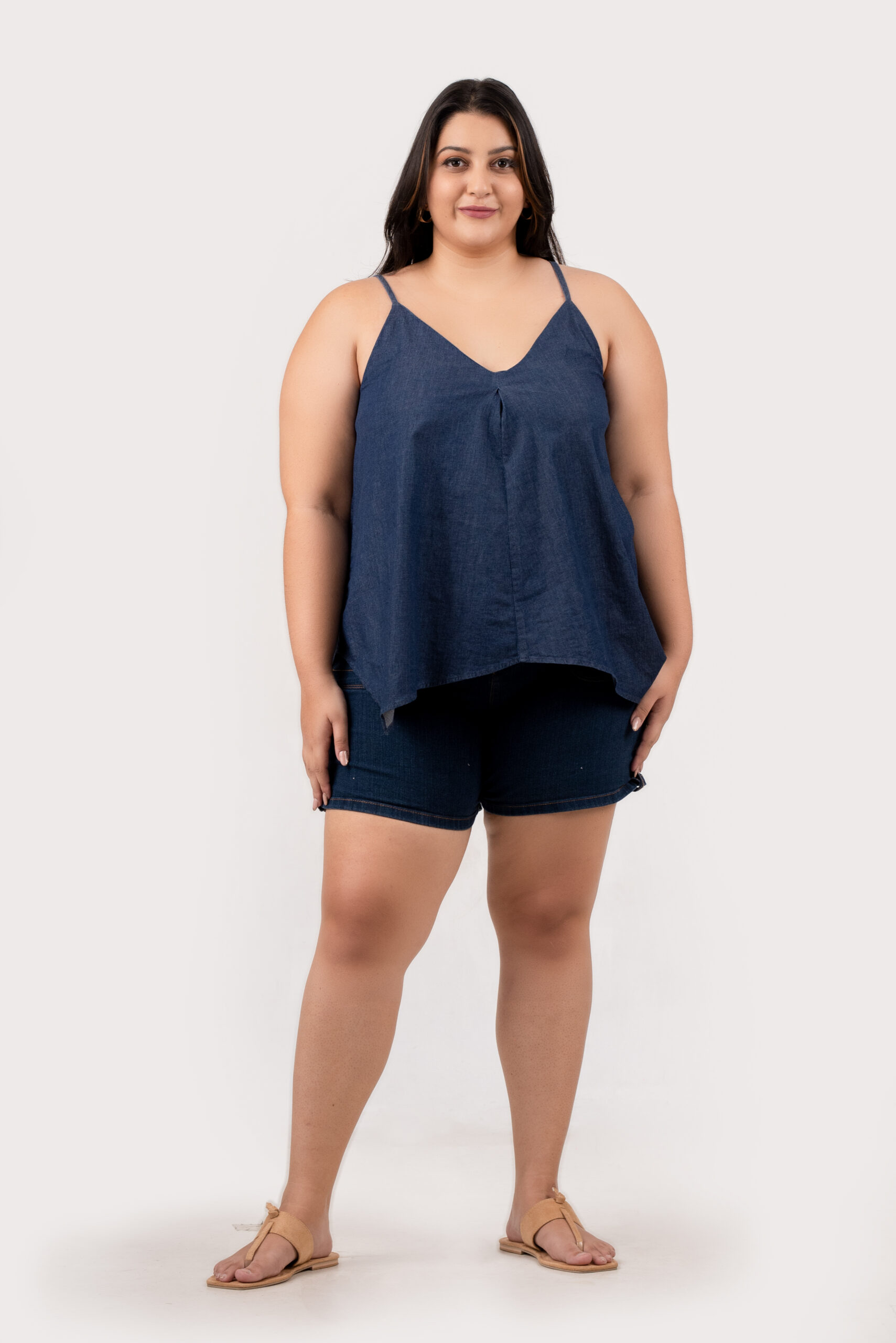 Double XL Women’s Plus Size Navy Blue Camisole Top