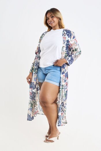Double XL Women’s Lightweight Resort Open-Front Cardigan
