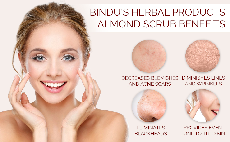 Bindu's Herbal Products Almond Scrub Cum Pack