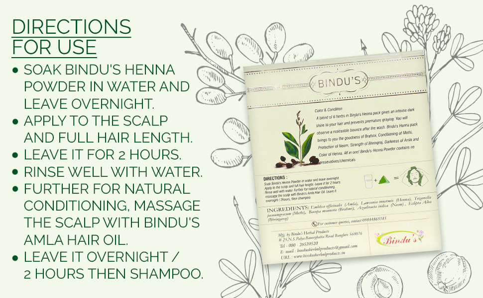 Bindu's Henna Powder (200gm)