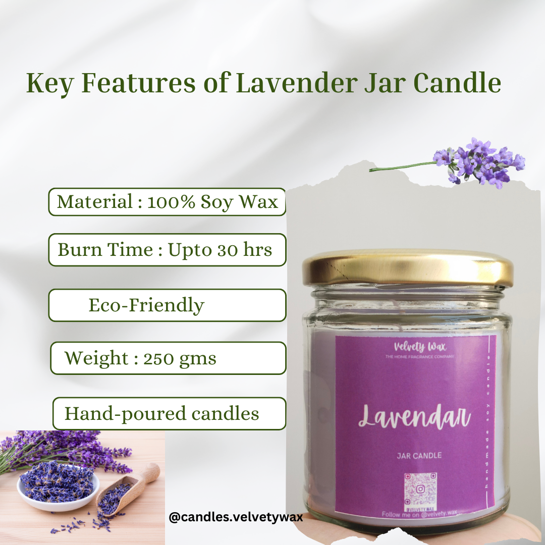 Lavender Scented Jar Candle