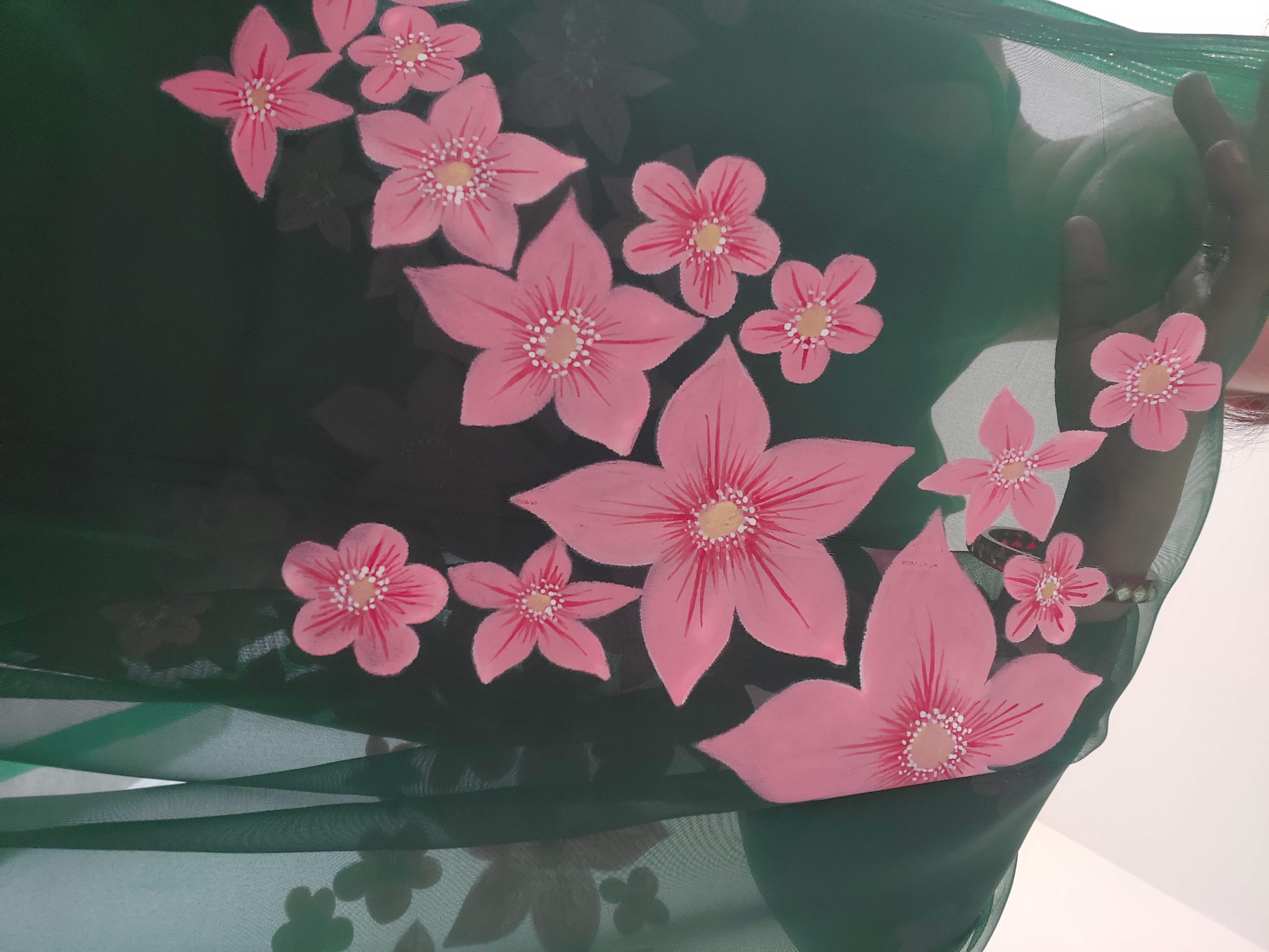 Handpainted saree