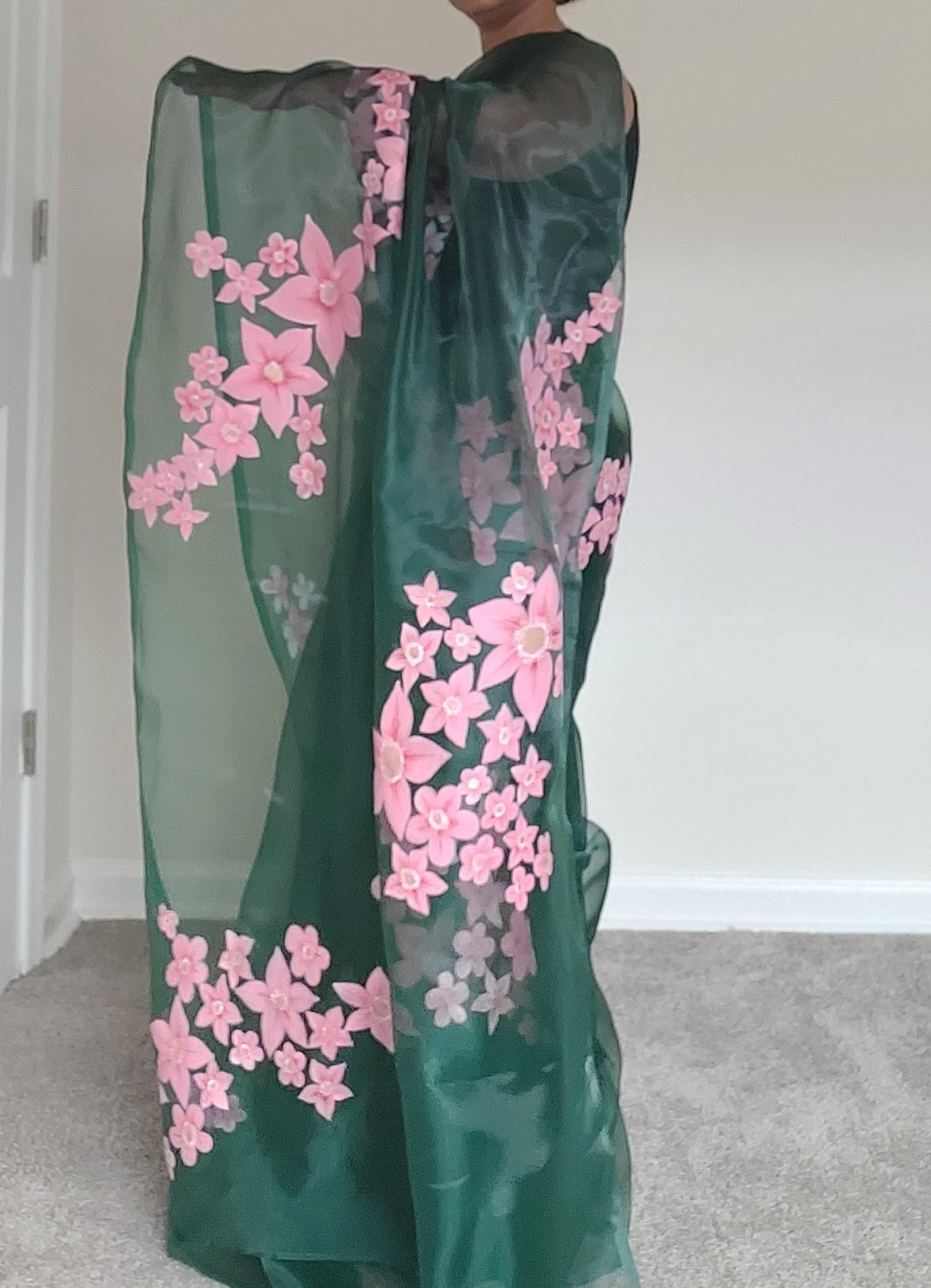 Handpainted saree