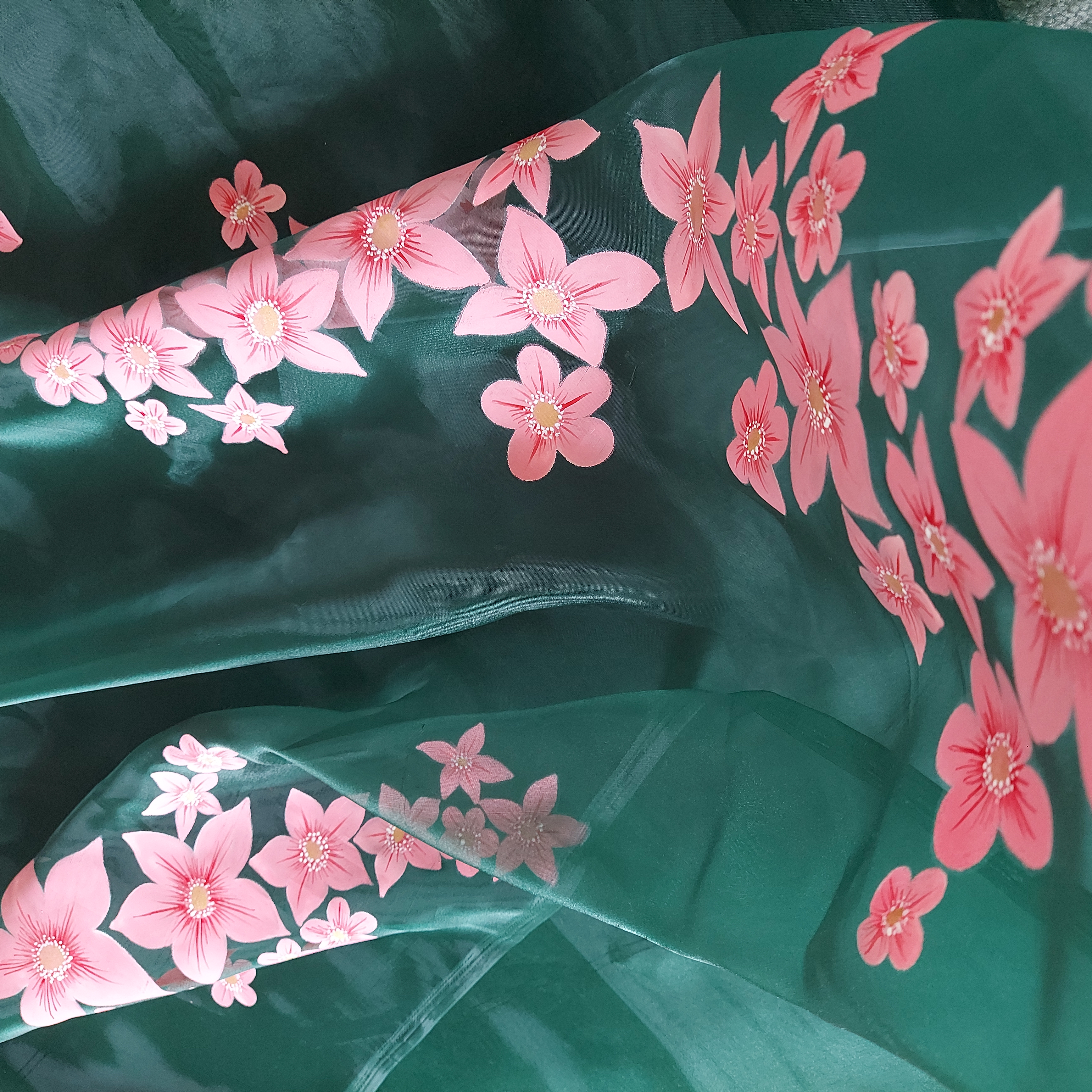 Handpainted saree