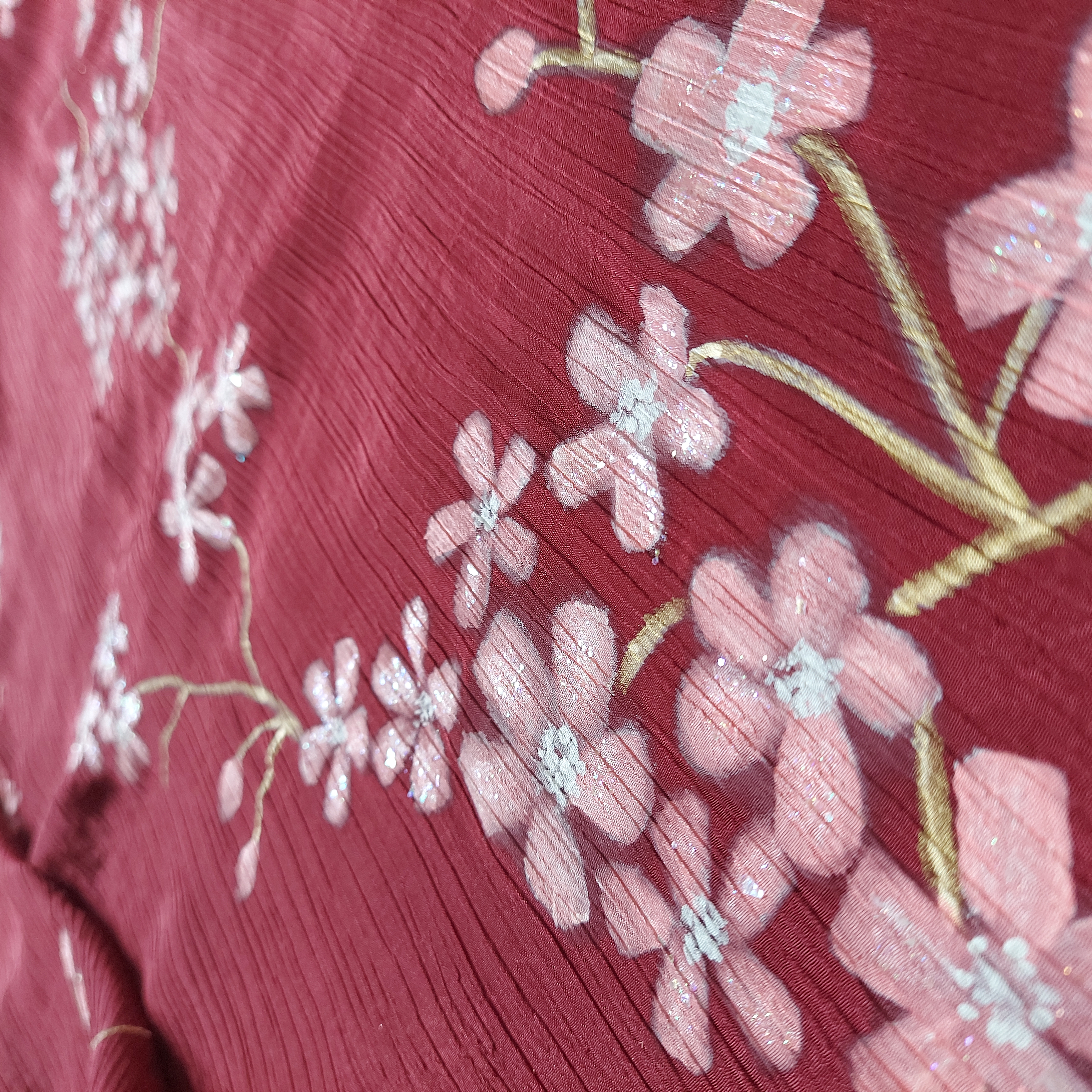 handpainted saree