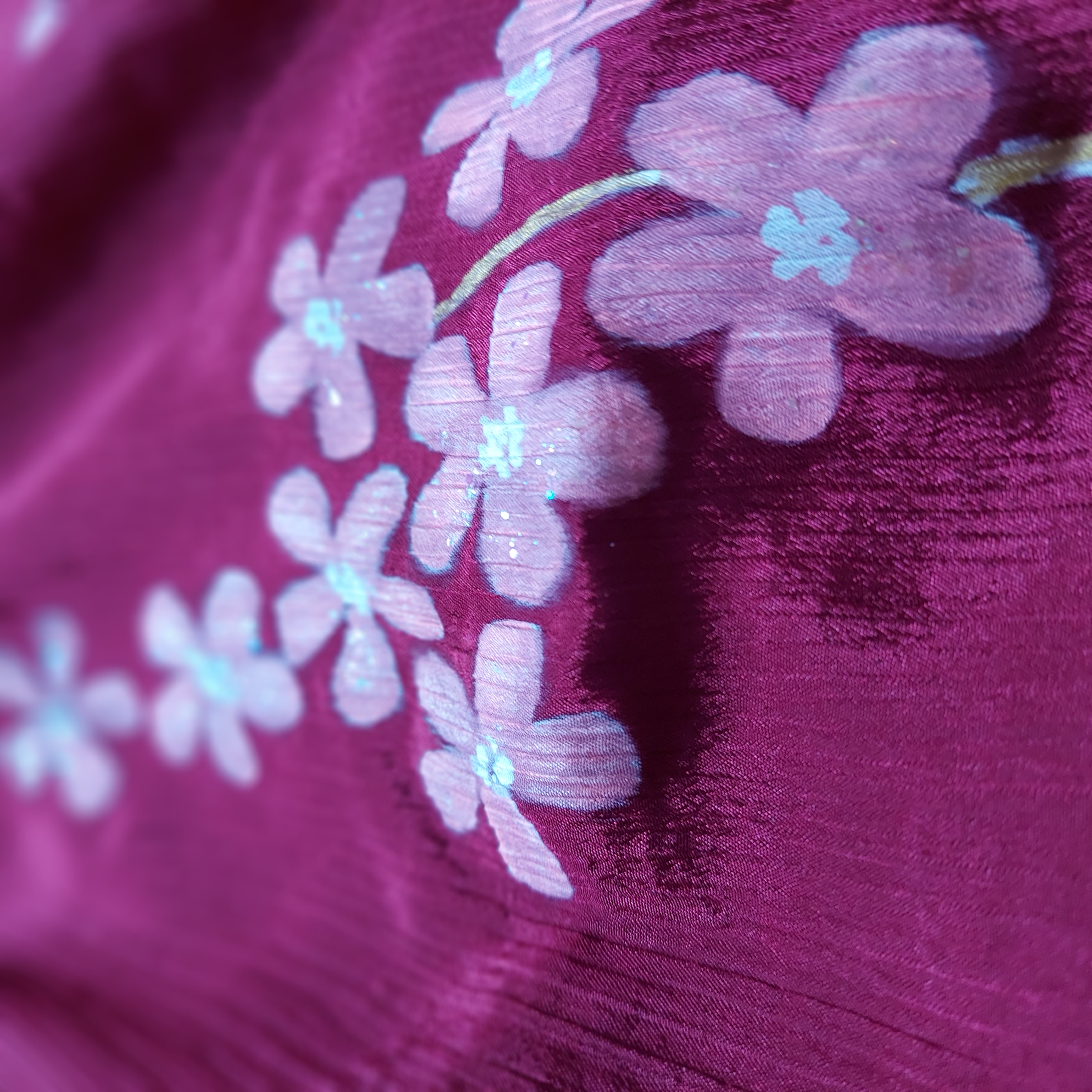 handpainted saree