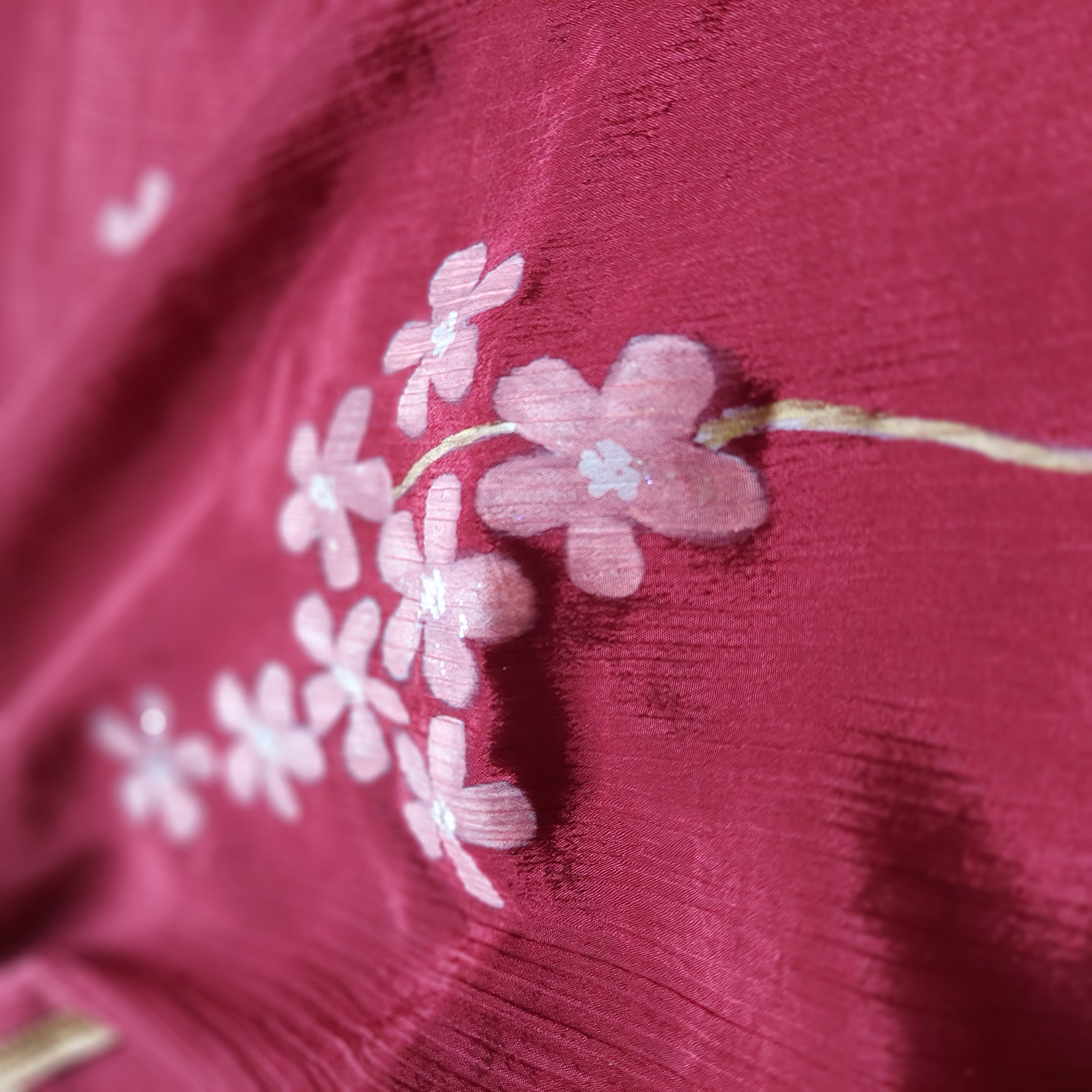 handpainted saree
