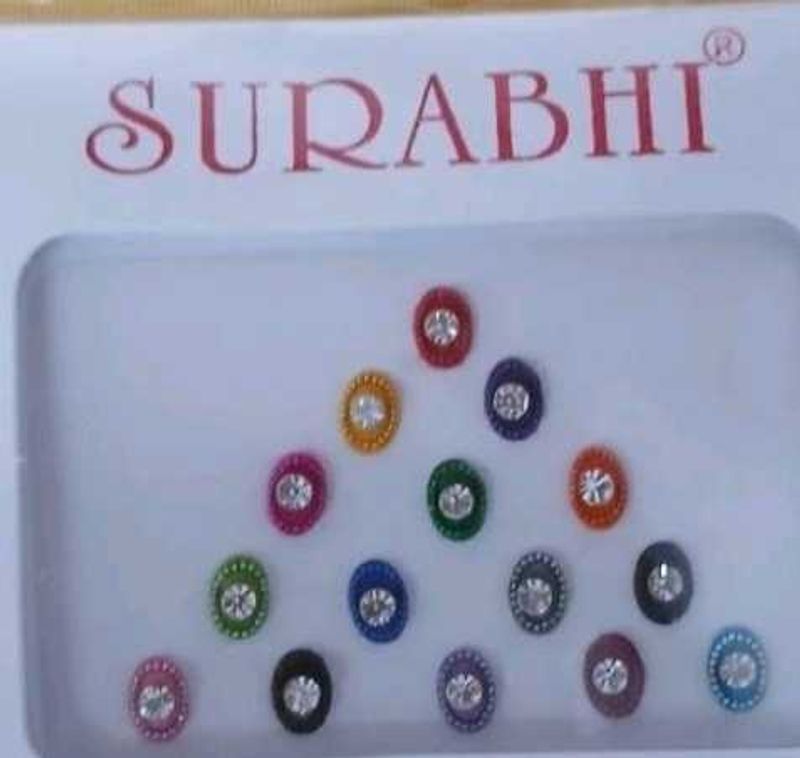 Elite Bindi Palace "Surabhi" Multicolour Fancy Decorative Bindi Set