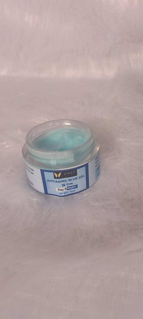 V Mist Skincare Hydrating Anti-Aging Blue Gel Moisturizer