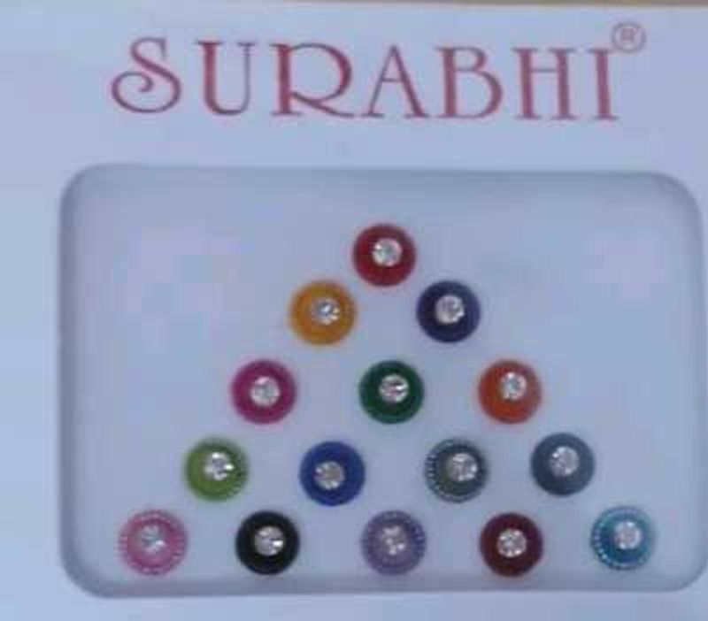 Multicolour Round Bindi Extravaganza(Medium)