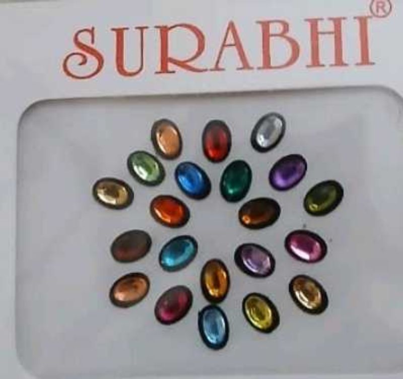 Medium Kundan Bindi Combo of 4