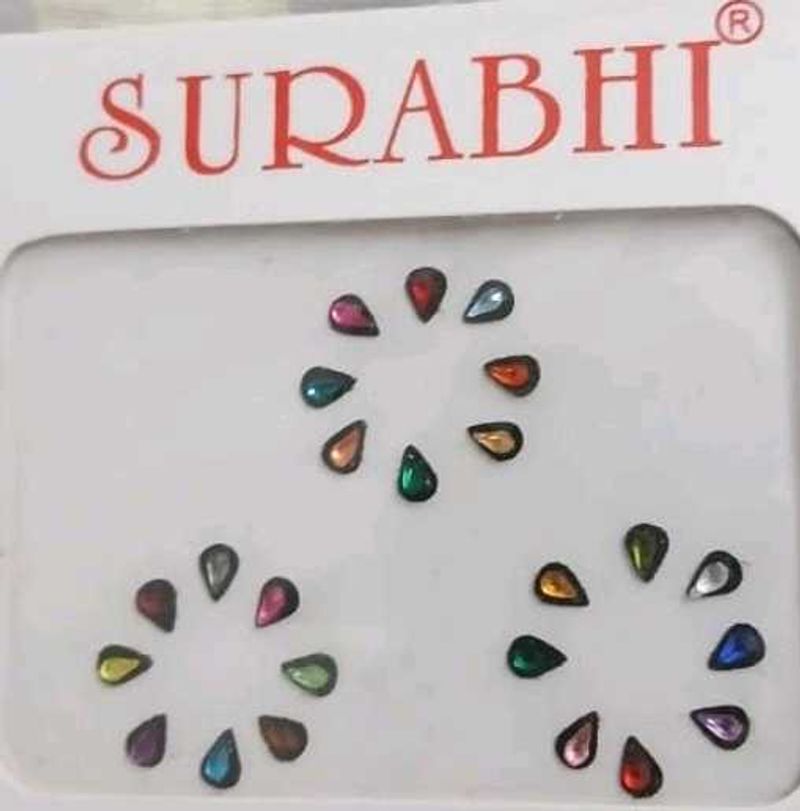 Surabhi Multicolour Kundan Bindi