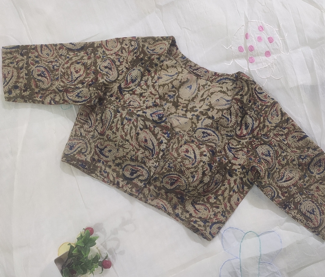 kalamkari cotton blouse