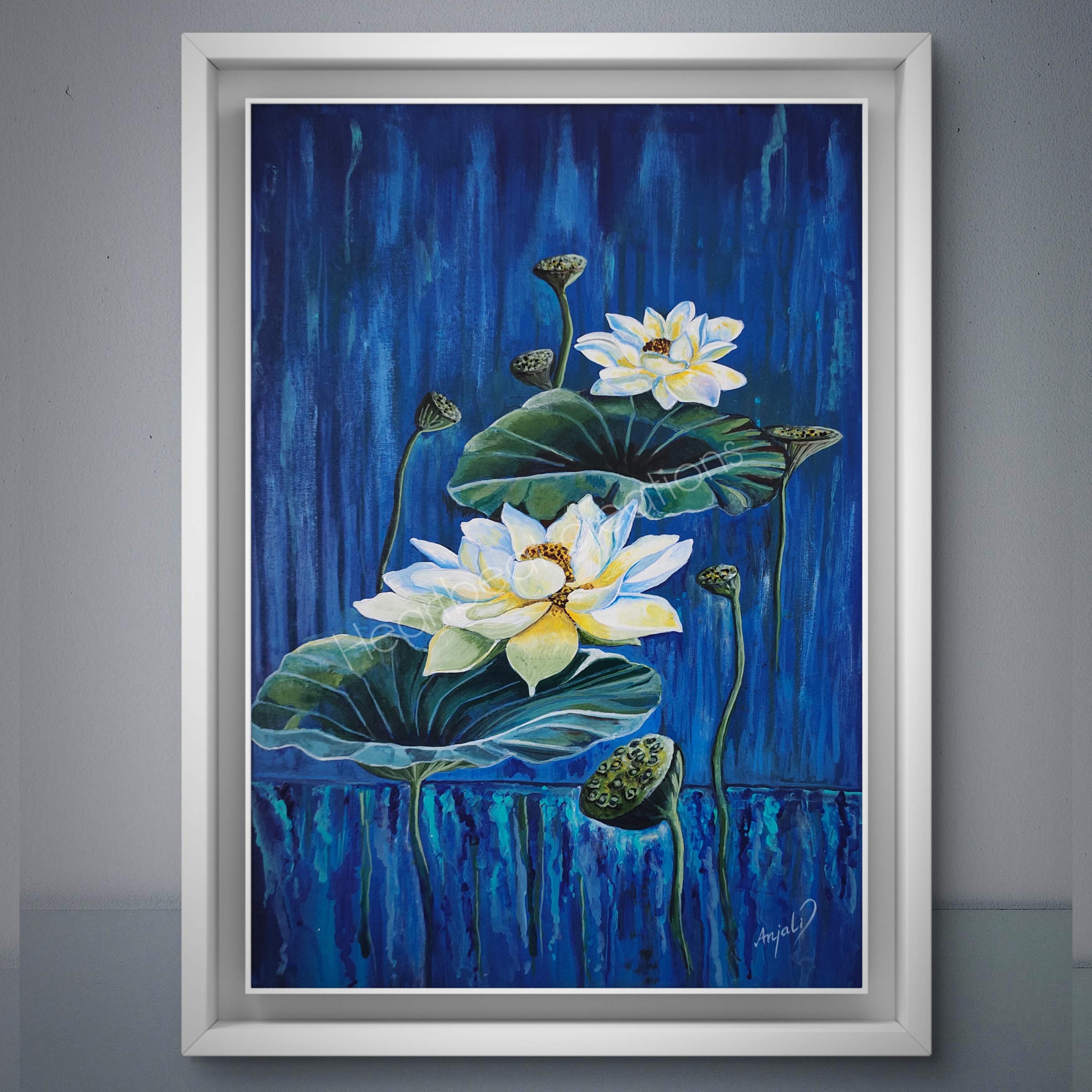 Original Abstract Acrylic Canvas Painting