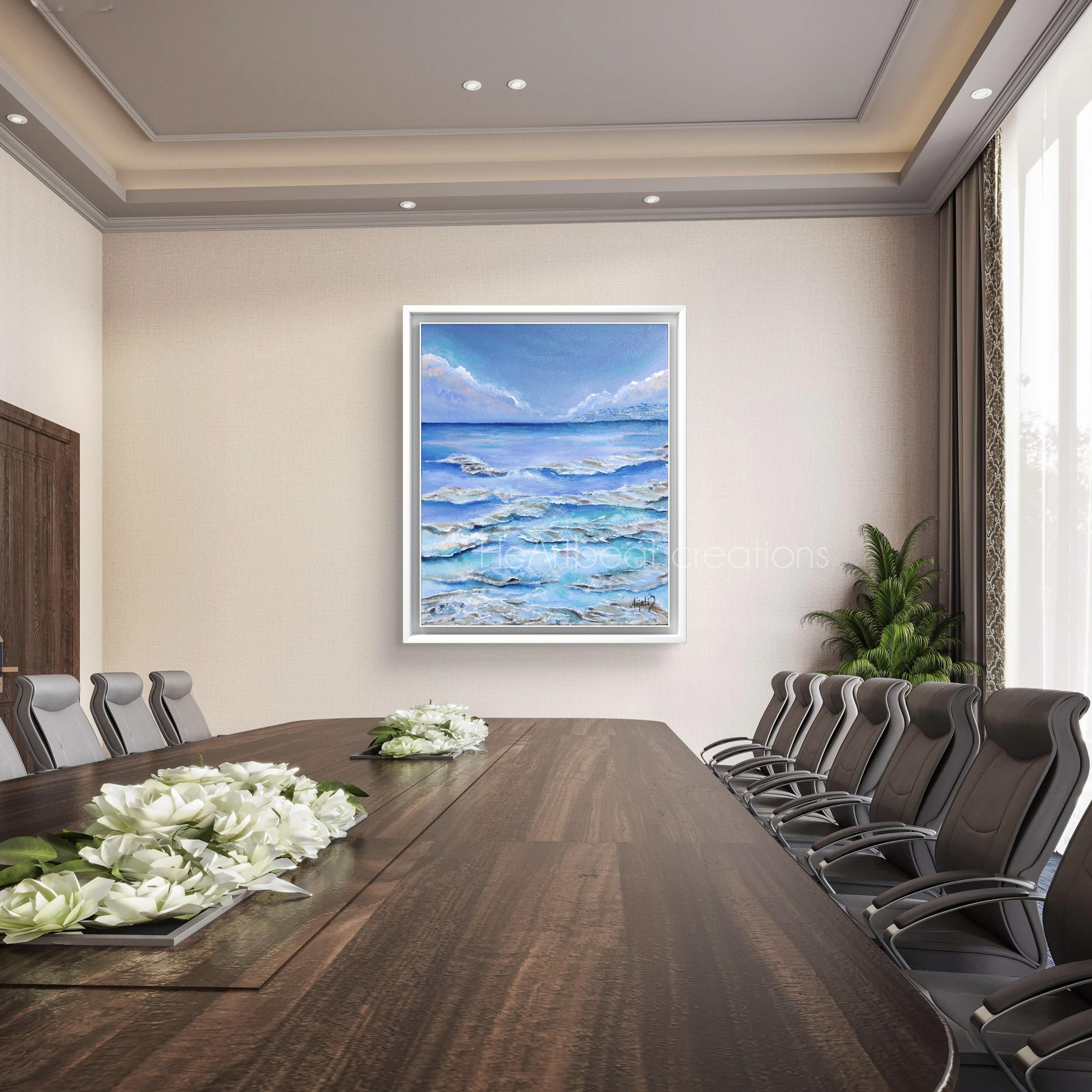 HeArtbeat creations by Anjali Sharma "Alora" Abstract 3D Textured Wall…