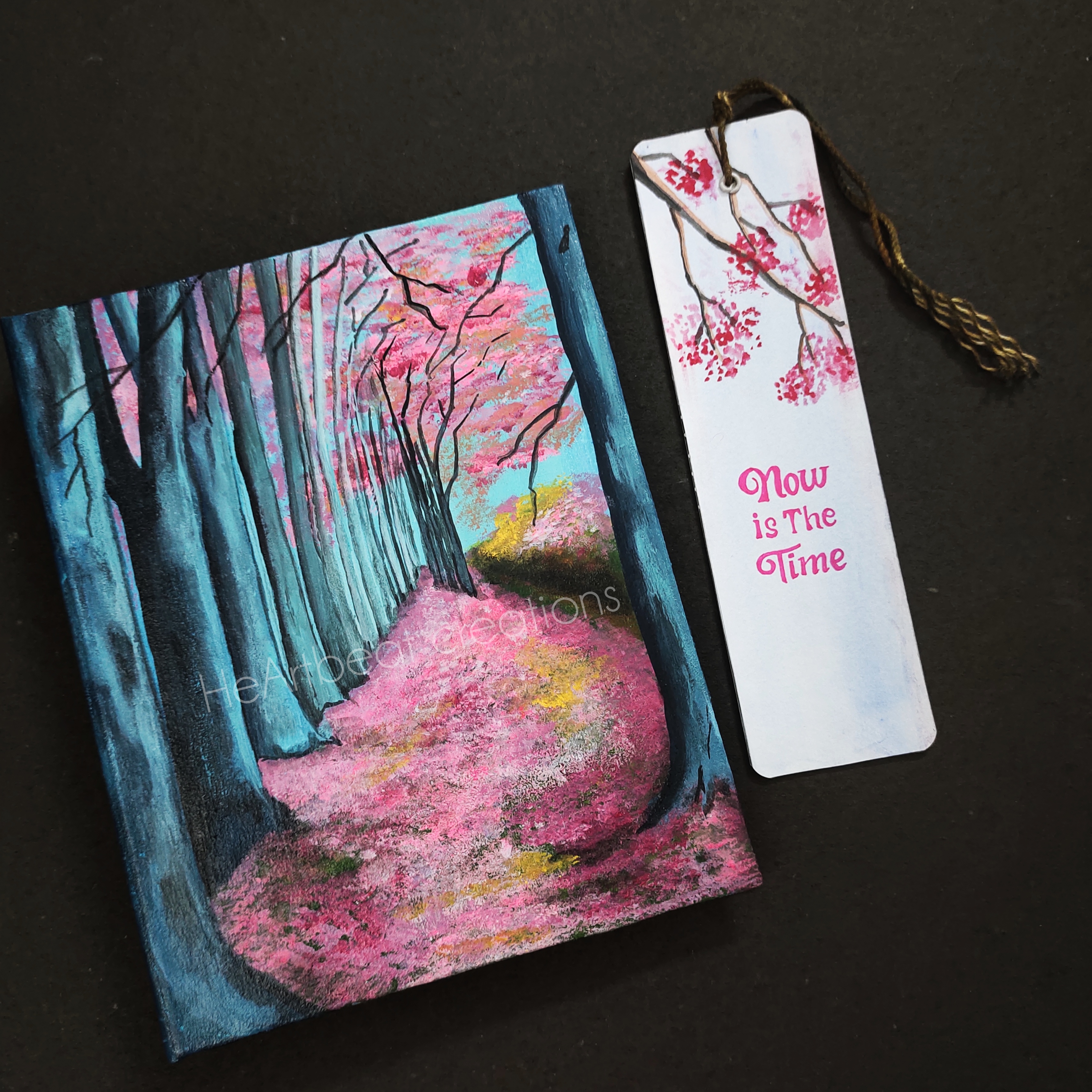 Cherry blossom reusable folder diary