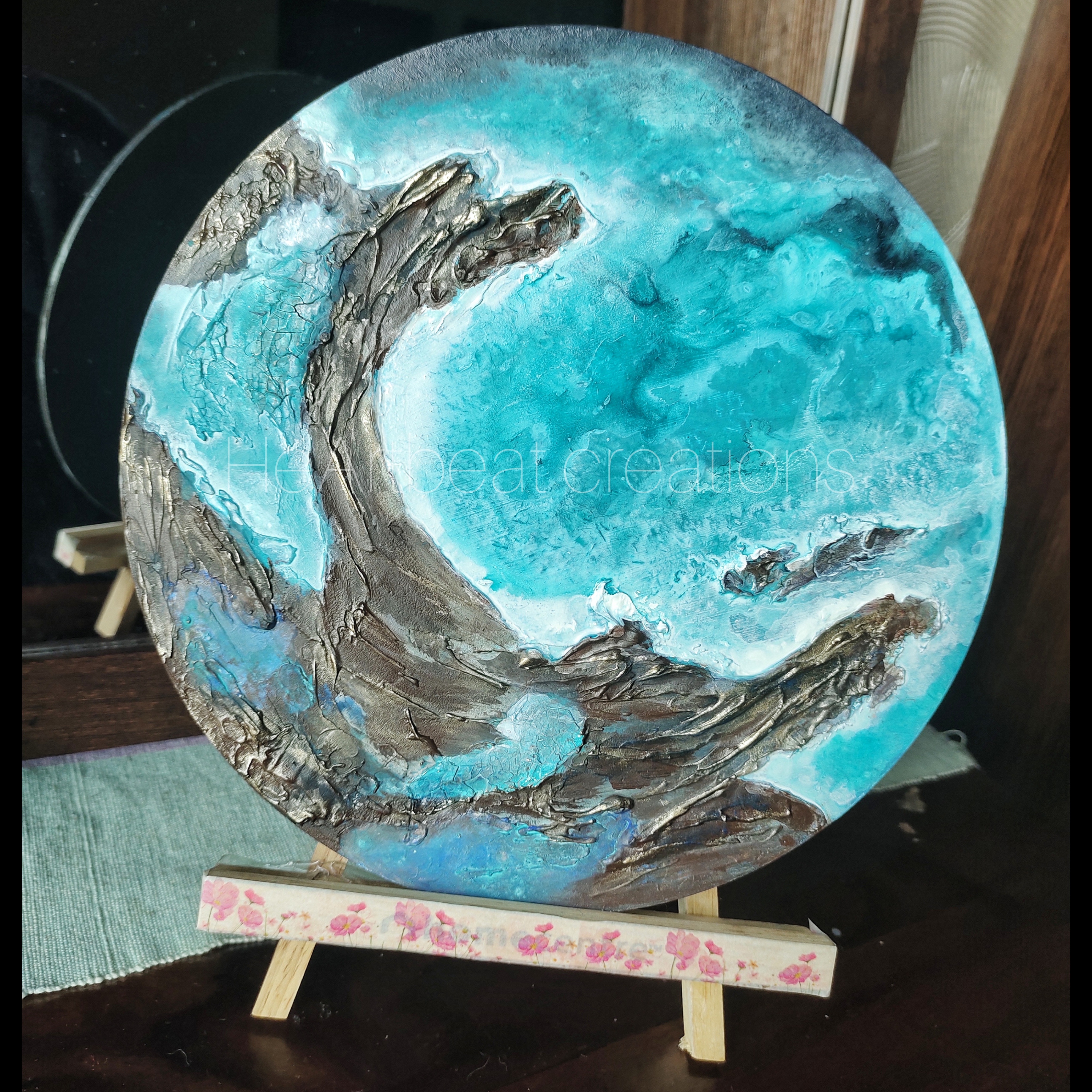 HeArtbeat creations by Anjali Sharma "Make a Wish" Hand-Painted Canvas…