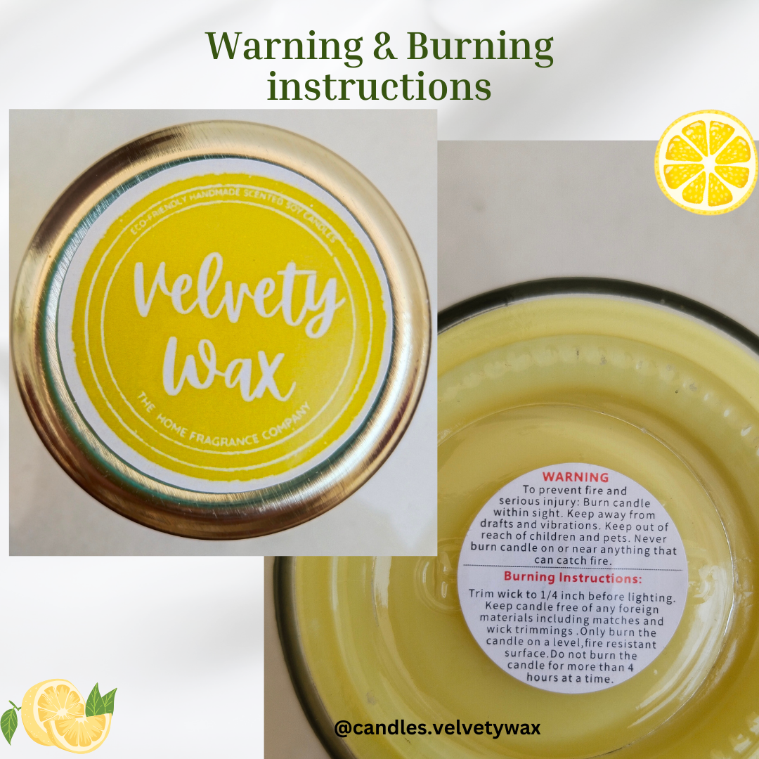 Lemon Grass Scented Jar Candle