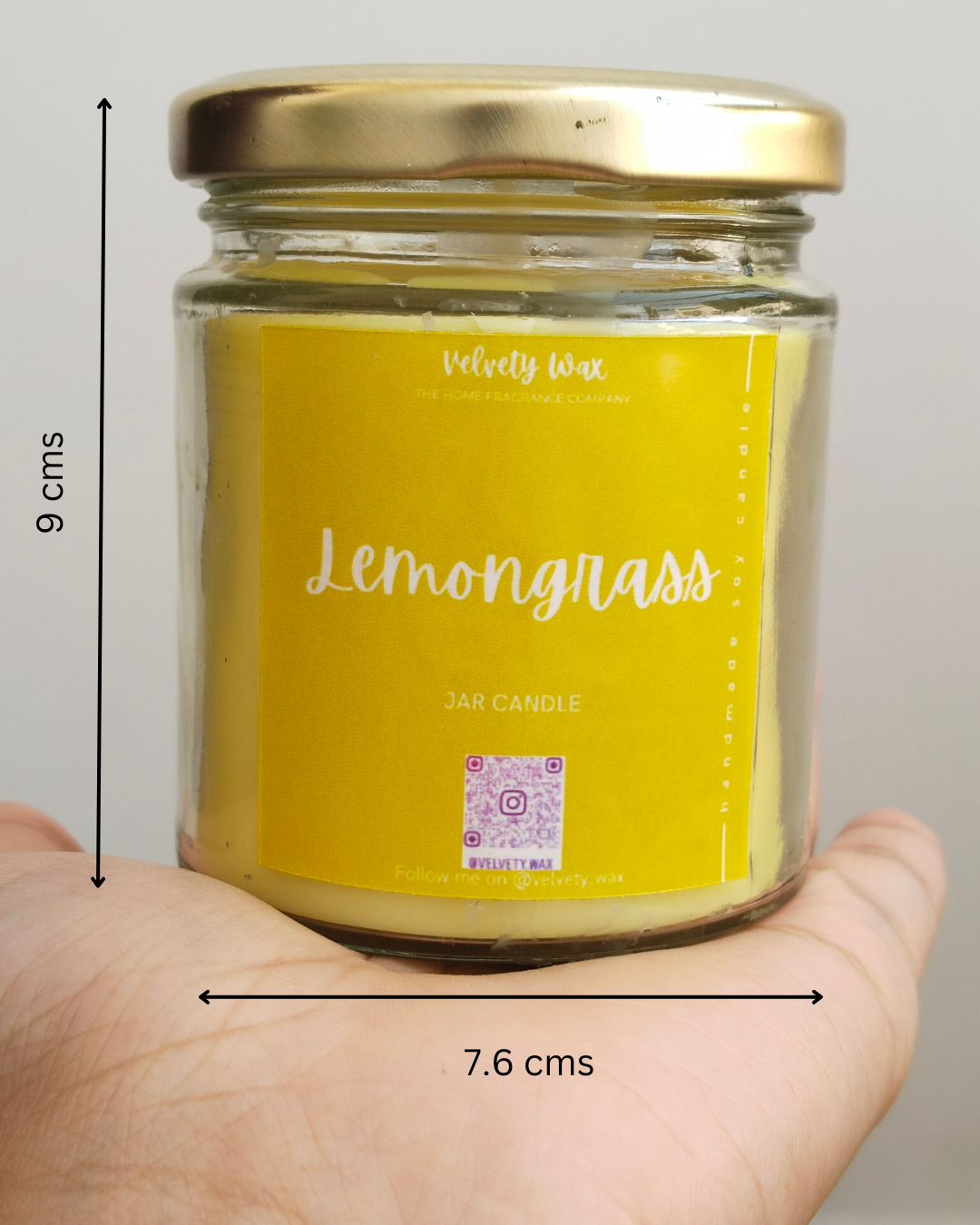 Lemon Grass Scented Jar Candle