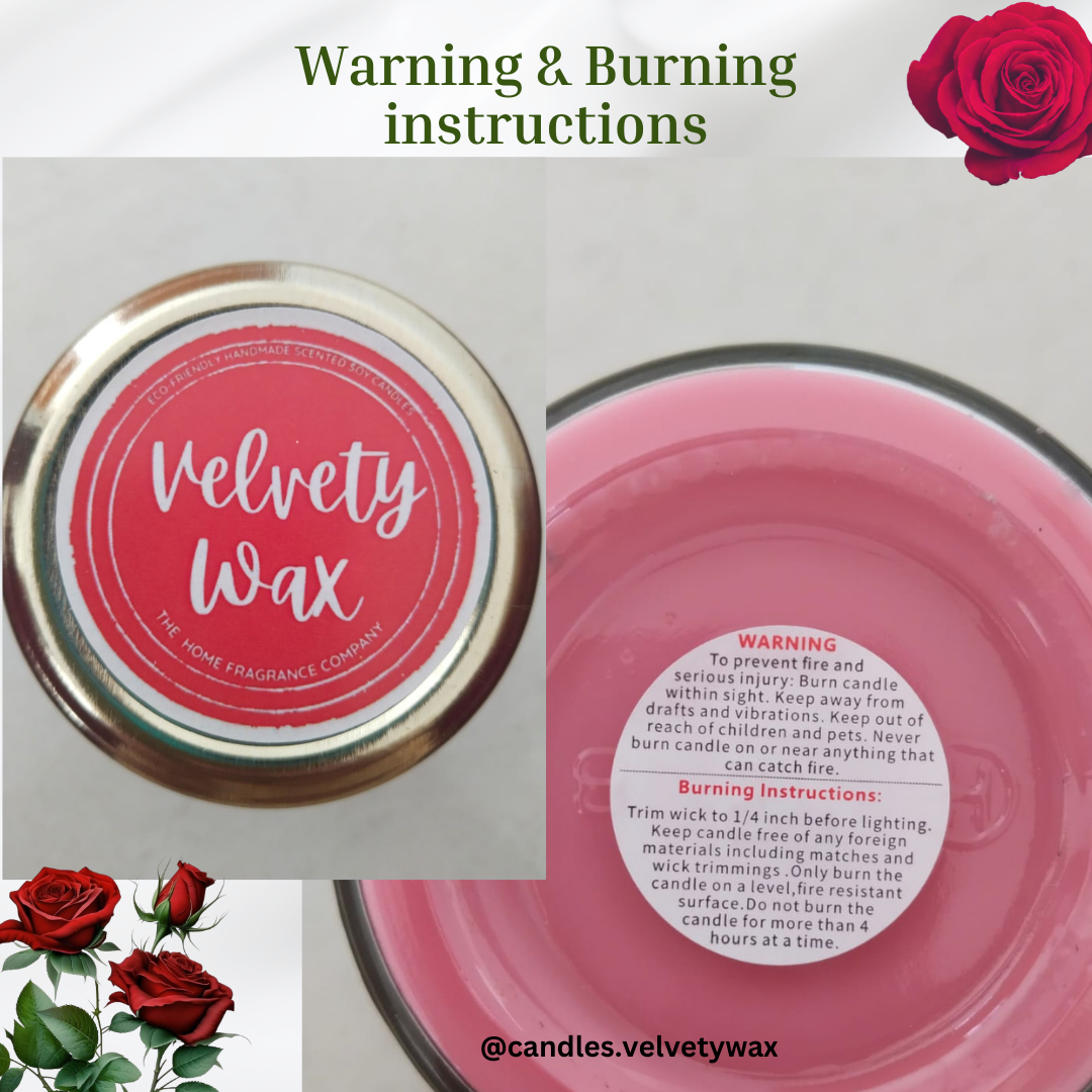 Rose Scented Jar Candle