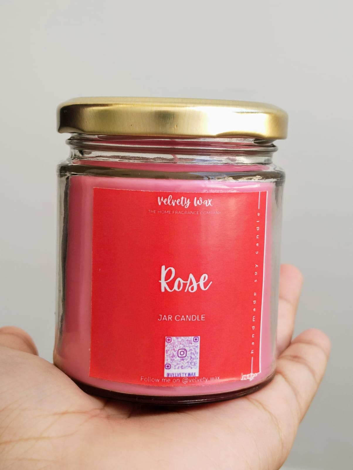 Rose Scented Jar Candle