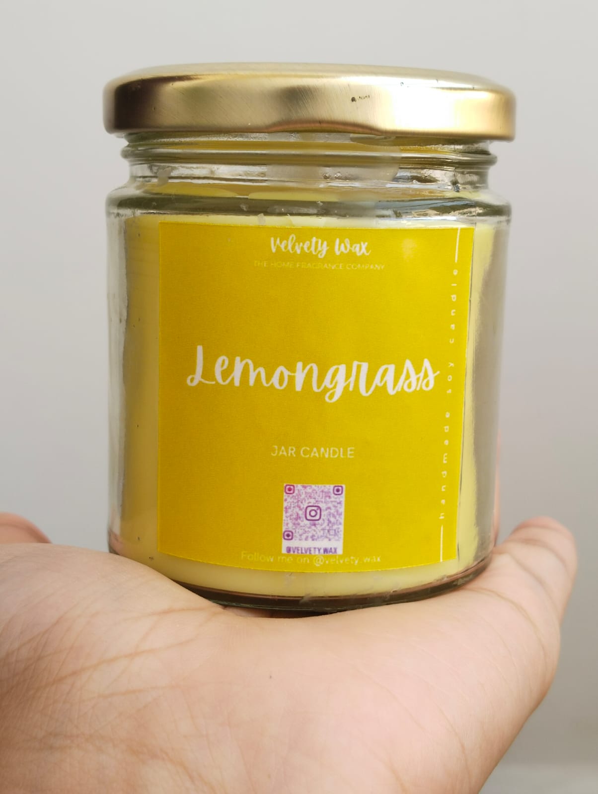 Lemon Grass Scented Jar Candle