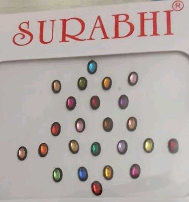 Elite Bindi Palace "Surabhi" Multicolour Kundan Decorative Bindi Set